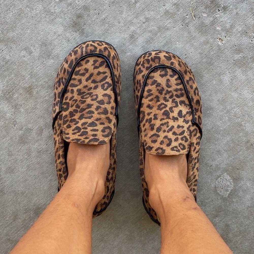 LISBETH JOE LONDON Women’s Barefoot Flats Loafers Cheetah Zero Drop 6.5